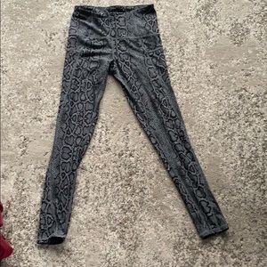 Champion snakeskin leggings